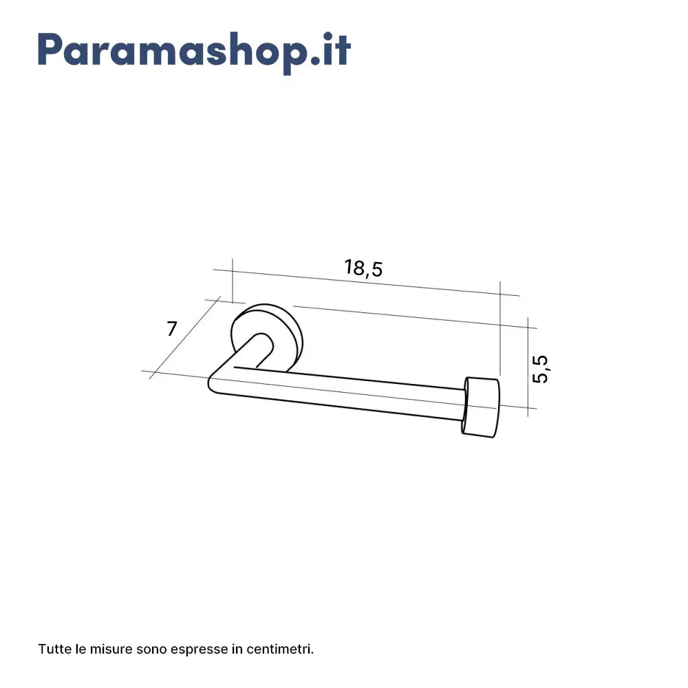 Portarotolo a muro acciaio bianco e bambu | Haiti