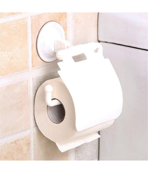 Portarotolo Carta Igienica Con Ventosa A Parete Porta Rotolo In Plastica Copri         