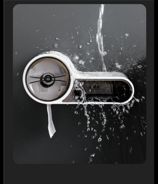 Porta Rotolo Carta Igienica Con Cassetto Multifunzione Adesivo A Parete Bagno         