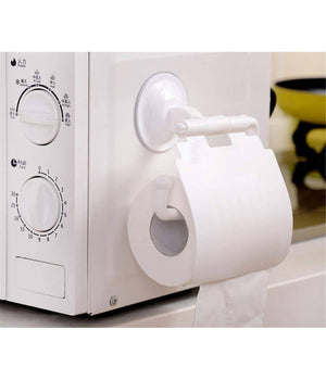 Portarotolo Carta Igienica Con Ventosa A Parete Porta Rotolo In Plastica Copri         