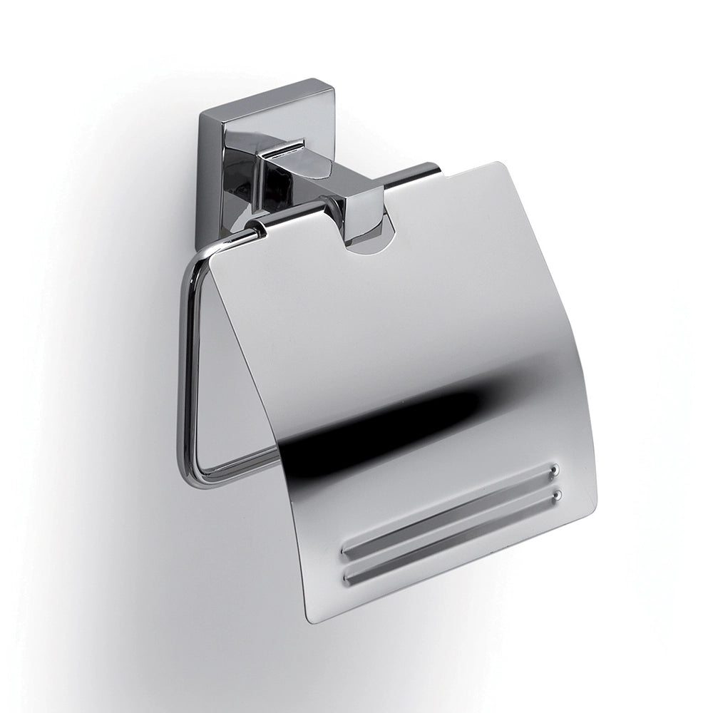 Portartolo coperto a muro Gedy in acciaio cromato | Olimpo