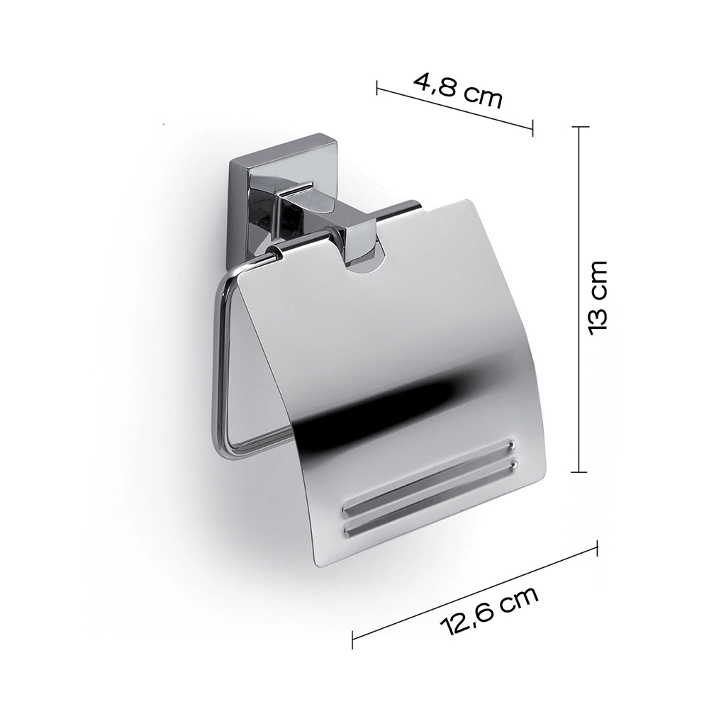 Portartolo coperto a muro Gedy in acciaio cromato | Olimpo