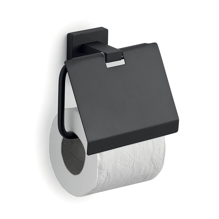 Portartolo coperto a muro Gedy in acciaio nero opaco | Atena