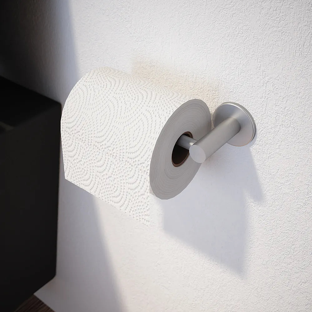 Porta rotolo a muro nickel spazzolato | Satin