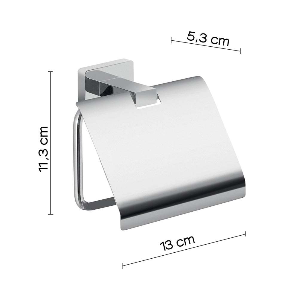 Portartolo coperto a muro Gedy in acciaio cromato | Atena