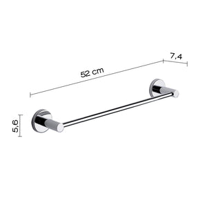 Portasalviette 45 cm azzurra cromato | elegante