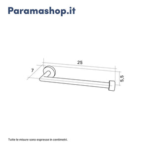 Portasalviette a muro acciaio bianco e bambu | Haiti