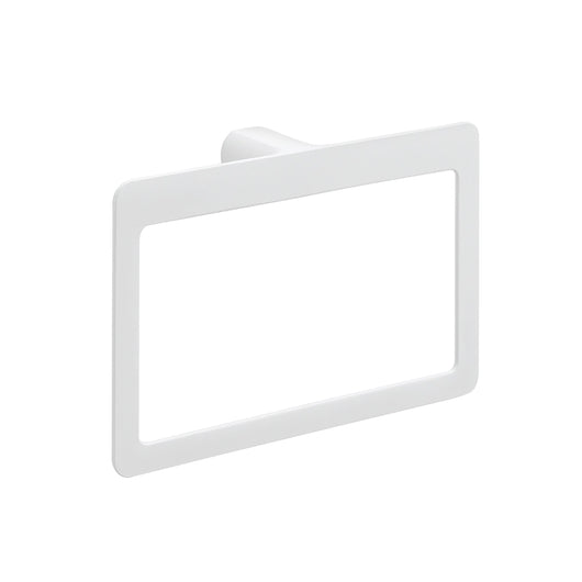 Portasalviette ad anello a muro Gedy in ottone bianco | Pirenei