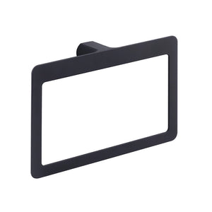 Portasalviette ad anello a muro Gedy in ottone nero opaco | Pirenei