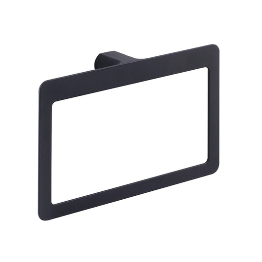 Portasalviette ad anello a muro Gedy in ottone nero opaco | Pirenei