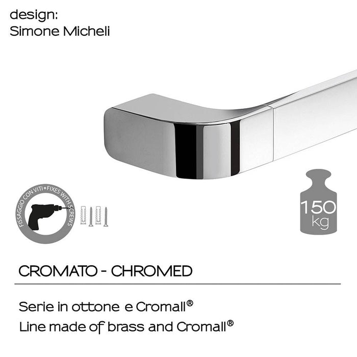Portasalviette GEDY linea Outline da 35cm Cromato - Gedy
