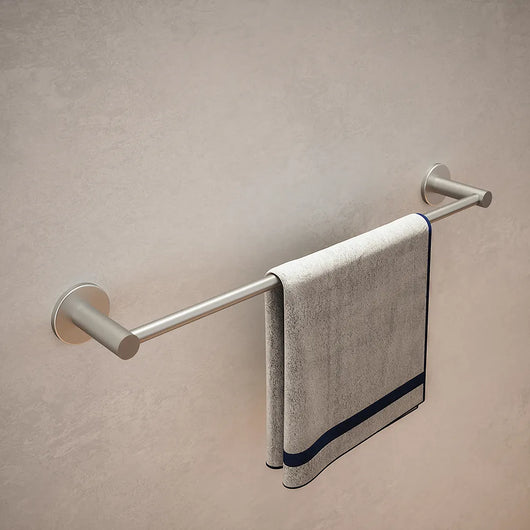 Porta salviette a muro 40 cm nickel spazzolato | Satin