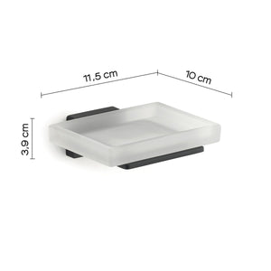 Portasapone aneta nero | design raffinato