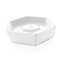 Portasapone bagno bianco da appoggio Gedy serie Dalia in ceramica