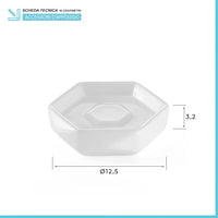 Portasapone bagno bianco da appoggio Gedy serie Dalia in ceramica