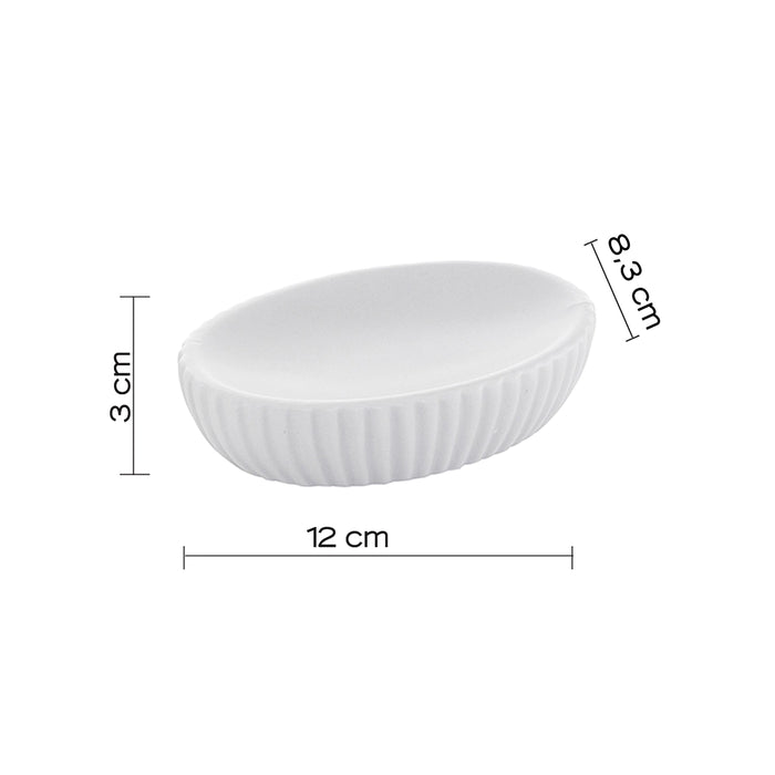 Portasapone Gedy in ceramica bianca | Marika
