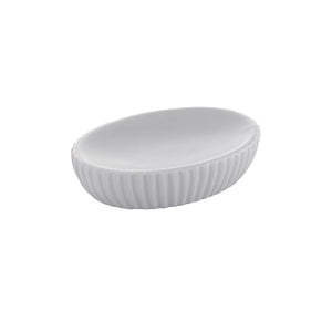 Portasapone Gedy in ceramica grigia | Marika