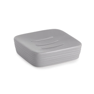 Portasapone Gedy in ceramica grigia | Kelly