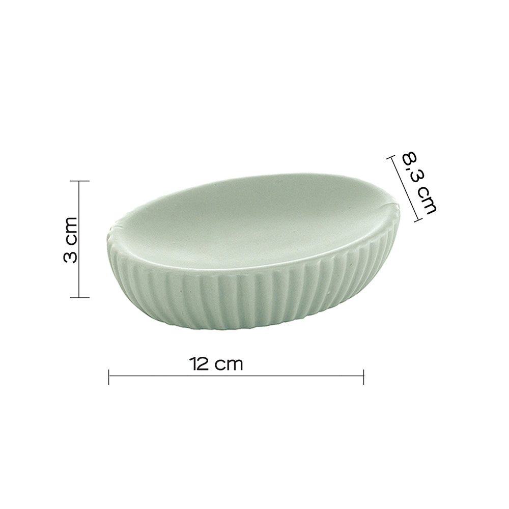 Portasapone Gedy in ceramica verde salvia | Marika
