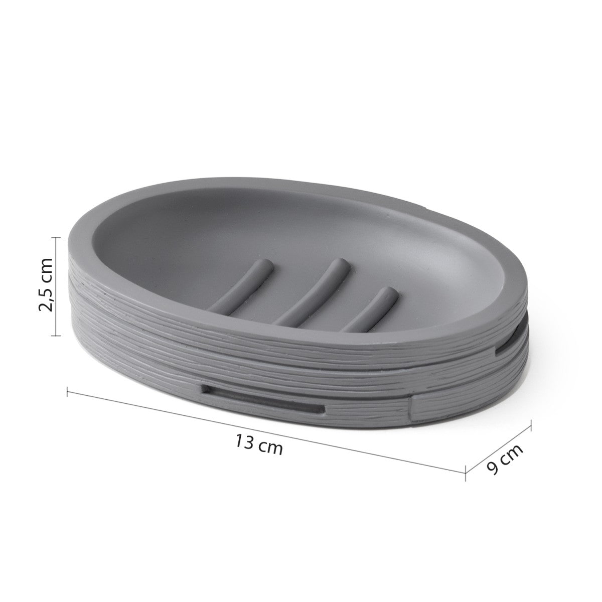 Portasapone alin grigio | eleganza minimal