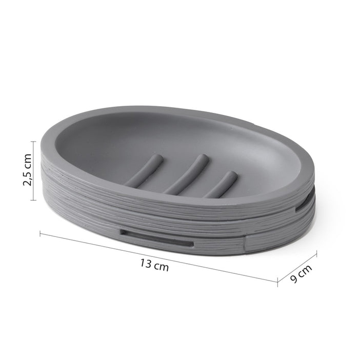 Portasapone alin grigio | eleganza minimal