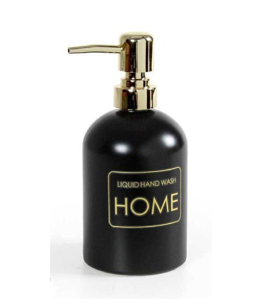 Portasapone Liquido Dosatore Dispenser 450ml Oro In Vetro Vari Colori Ass 811586         