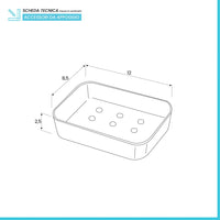 Portasapone Moderno Grigio in Plastica Star
