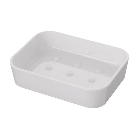 Portasapone Moderno in Plastica Bianco da Appoggio Star