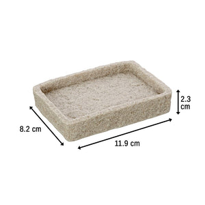 Portasapone Moderno In Resina Beige D Appoggio Effetto Pietra