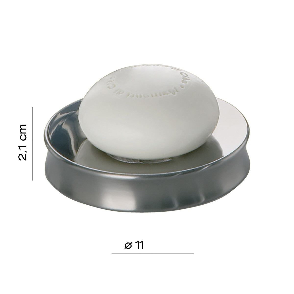 Portasapone fiore lucido/spazzolato | completa il set