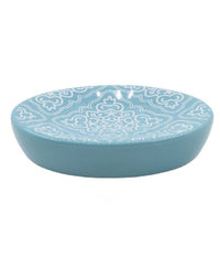 Portasapone Saponetta Accessorio Arredo Bagno Azzurro Con Maioliche 11x3cm 87023         