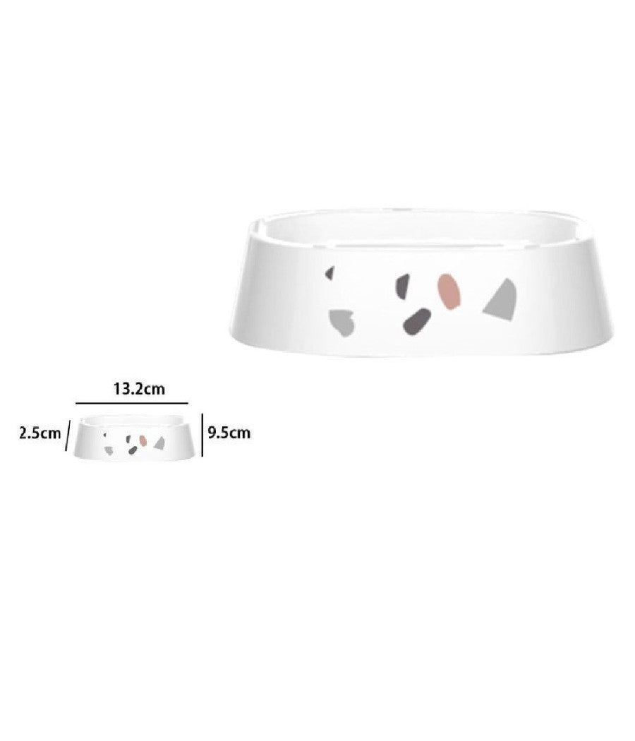 Portasapone Saponetta Bagno Graniglia Bianco Multicolore In Plastica 13.2cm 69842         