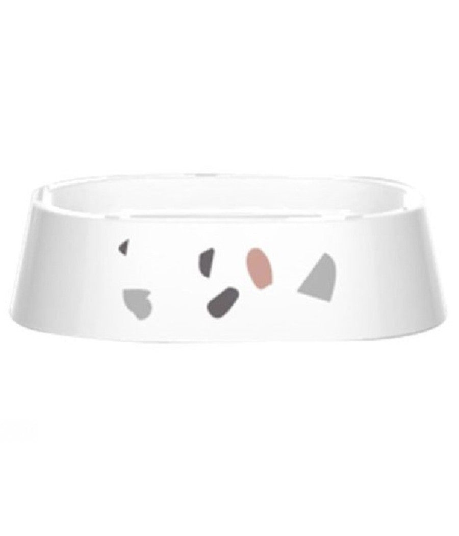 Portasapone Saponetta Bagno Graniglia Bianco Multicolore In Plastica 13.2cm 69842         