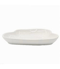 Portasapone Saponetta Ceramica Bianco Forma Nuvola Bagno Accessorio Arredo 79938         