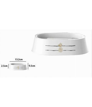 Portasapone Saponetta Con Ananas Accessorio Per Bagno In Plastica 13.2 Cm 69760         