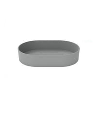 Portasapone Saponetta Da Bagno In Plastica Accessorio Grigio 13x8.5x2.5 Cm 69856         