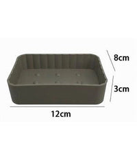 Portasapone Saponetta Da Bagno Rettangolare Beige Rigato Accessorio Arredo 79168         