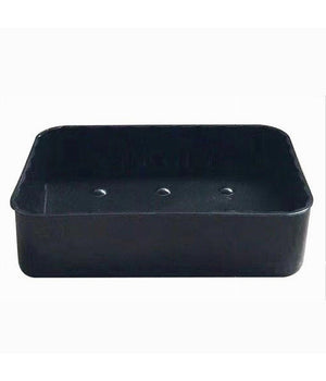 Portasapone Saponetta Da Bagno Rettangolare Nero Rigato Accessorio Arredo 79196         