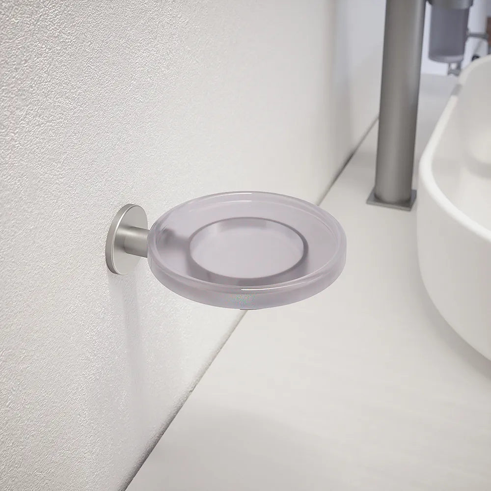 Porta sapone a muro nickel spazzolato | Satin