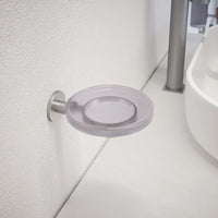 Porta sapone a muro nickel spazzolato | Satin
