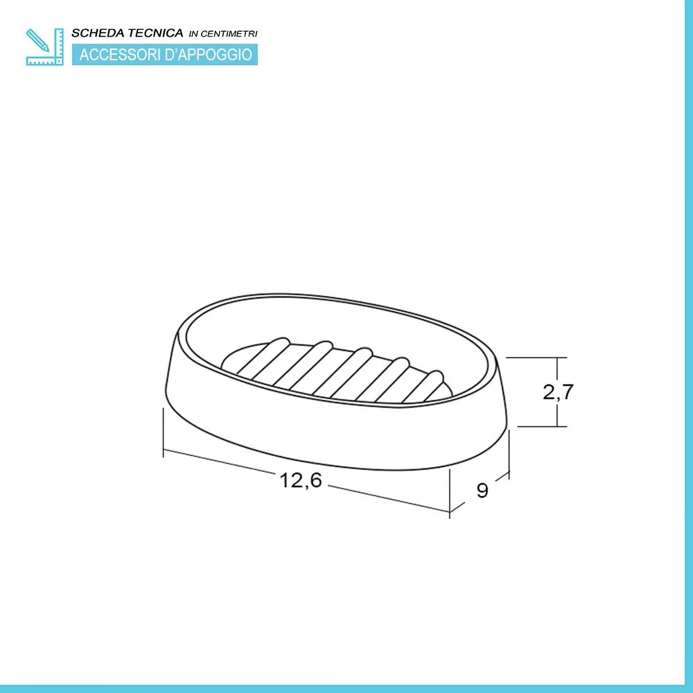 Portasaponetta Bianco serie Blob