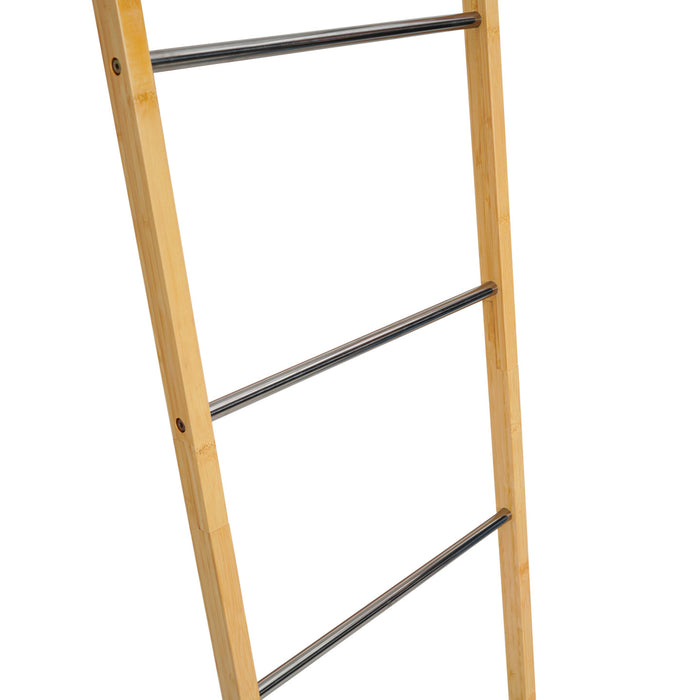 IDMarket - Portasciugamani a 5 livelli Bamboo RITA