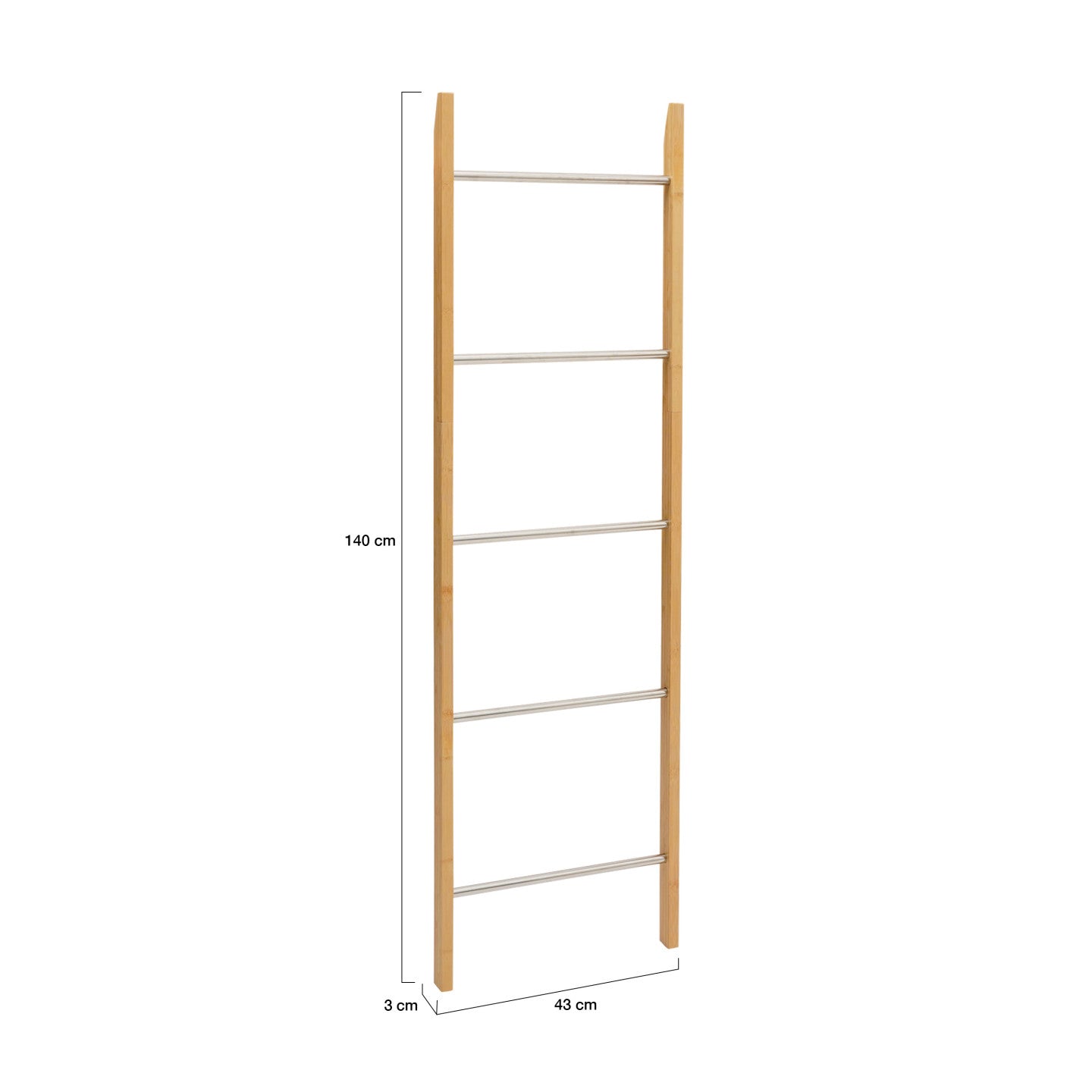 IDMarket - Portasciugamani a 5 livelli Bamboo RITA