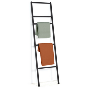 IDMarket - Portasciugamani a scala 5 livelli DALLAS metallo nero design industriale