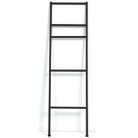 IDMarket - Portasciugamani a scala 5 livelli DALLAS metallo nero design industriale