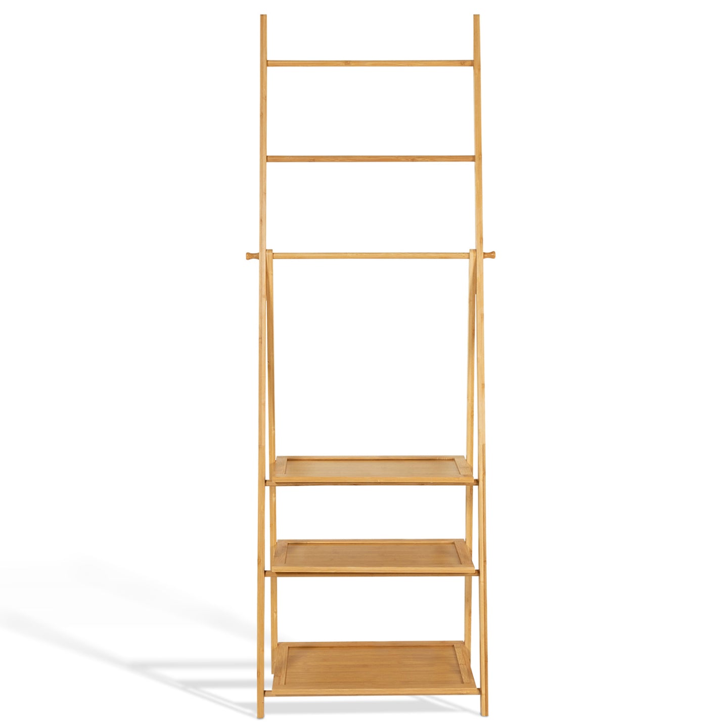 IDMarket - Portasciugamani LANA in bambù 3 ripiani