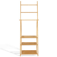 IDMarket - Portasciugamani LANA in bambù 3 ripiani