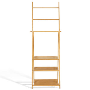 IDMarket - Portasciugamani LANA in bambù 3 ripiani