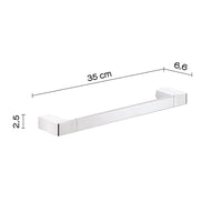 Portasalviette a muro 35 cm Gedy in ottone cromato | Pirenei