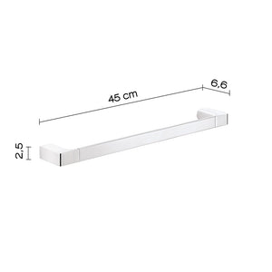 Portasalviette a muro 45 cm Gedy in ottone cromato | Pirenei